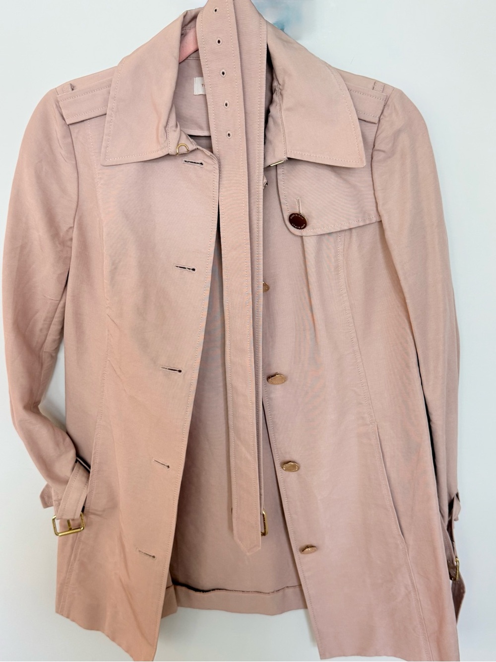 Tory Burch Blush Trench Coat with Belt
